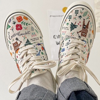 Giày Vải Nhiều họa tiết nhí nhố siêu đáng yêu ( D55 )
