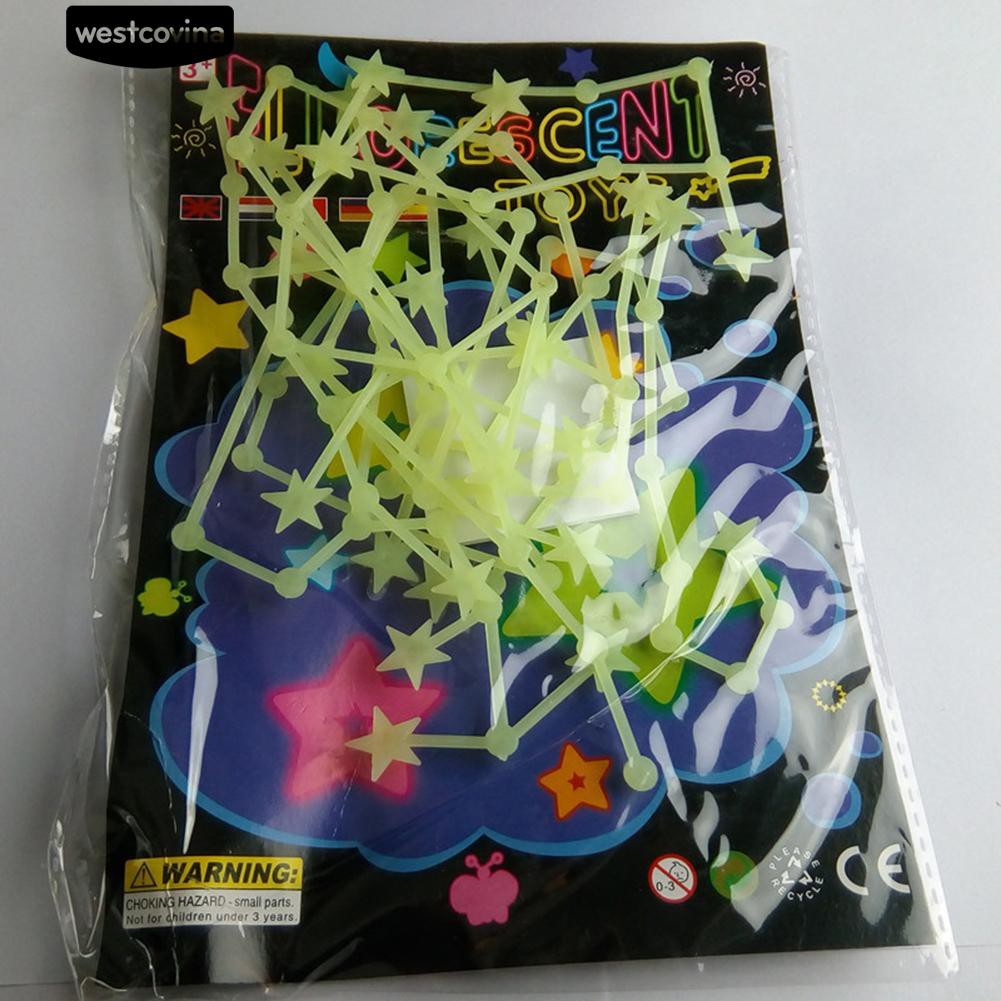 Sticker dán tường dạ quang hình chòm sao