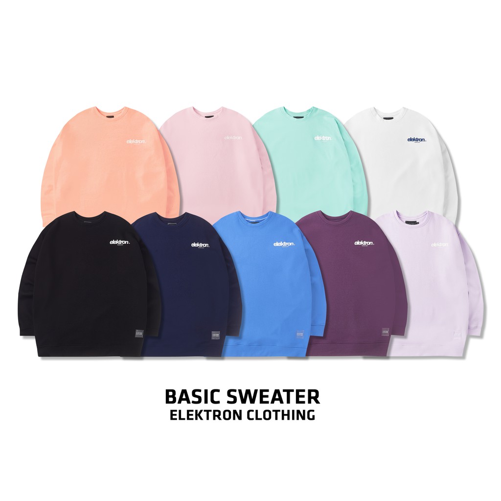 Áo Basic Sweater (9 màu) - Elektron Clothing