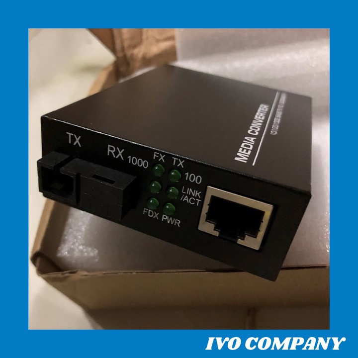 Combo 500m Cáp Quang + Cặp Converter BLACK Gigabit Kèm Phụ Kiện