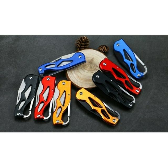 Dao gấp EDC thép không gỉ- dùng cắt trái cây, treo móc khoá.