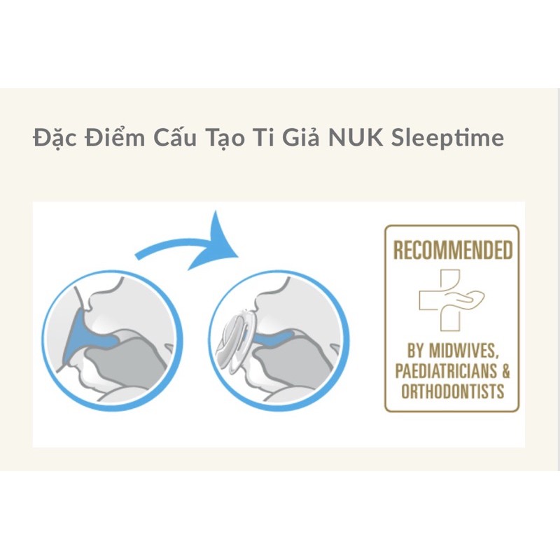 BỘ 2 TI GIẢ NUK SLEEPTIME SILICONE (DISNEY)