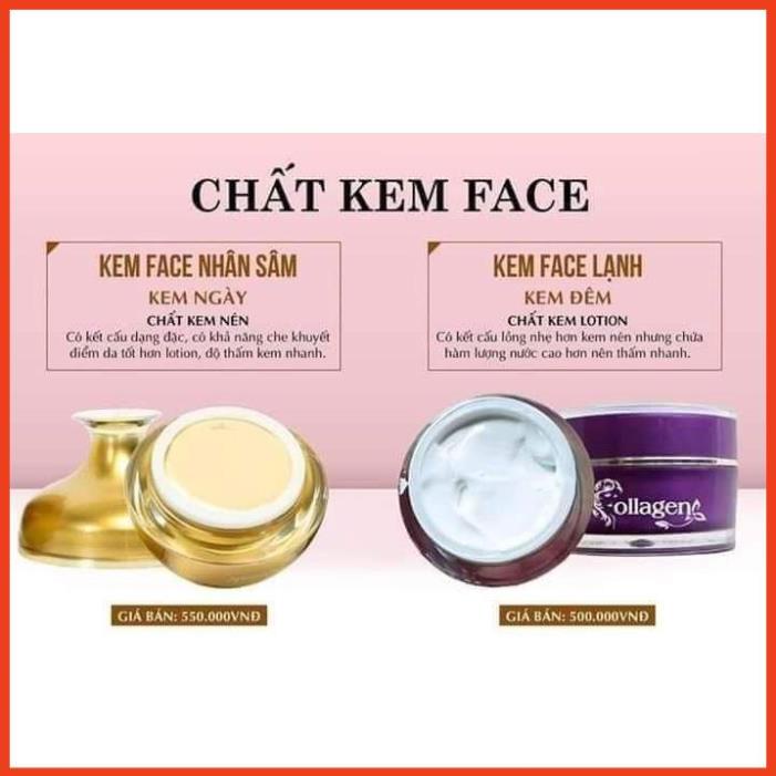 Combo Kem Lạnh + Face Nhân Sâm Ncollagen - Dưỡng da ngày đêm