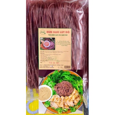 Bún ngũ sắc Eatclean Food chùm ngây/đậu biếc/ngô/gấc/khoai lang tím/gạo lứt ăn kiêng, giảm cân, healthy (500g)