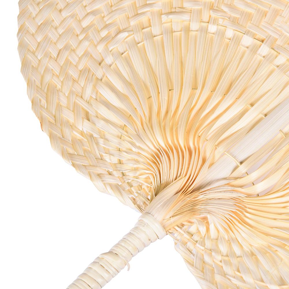 Quạt Tre Đan Thủ Công Hình Trái Tim Phong Cách Trung Hoa