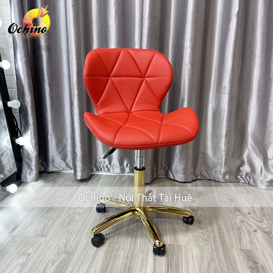 Ghế Xoay Văn Phòng Chân Vàng, Ghế Bánh Xe Mẫu Kim Cương Chân Vàng Sao Sang Chảnh (Ảnh Thật Và Video)