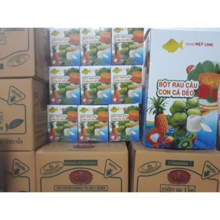 [ MIỄN SHIP] 1 hộp 10 gói BỘT RAU CÂU CON CÁ DẺO ( có video)