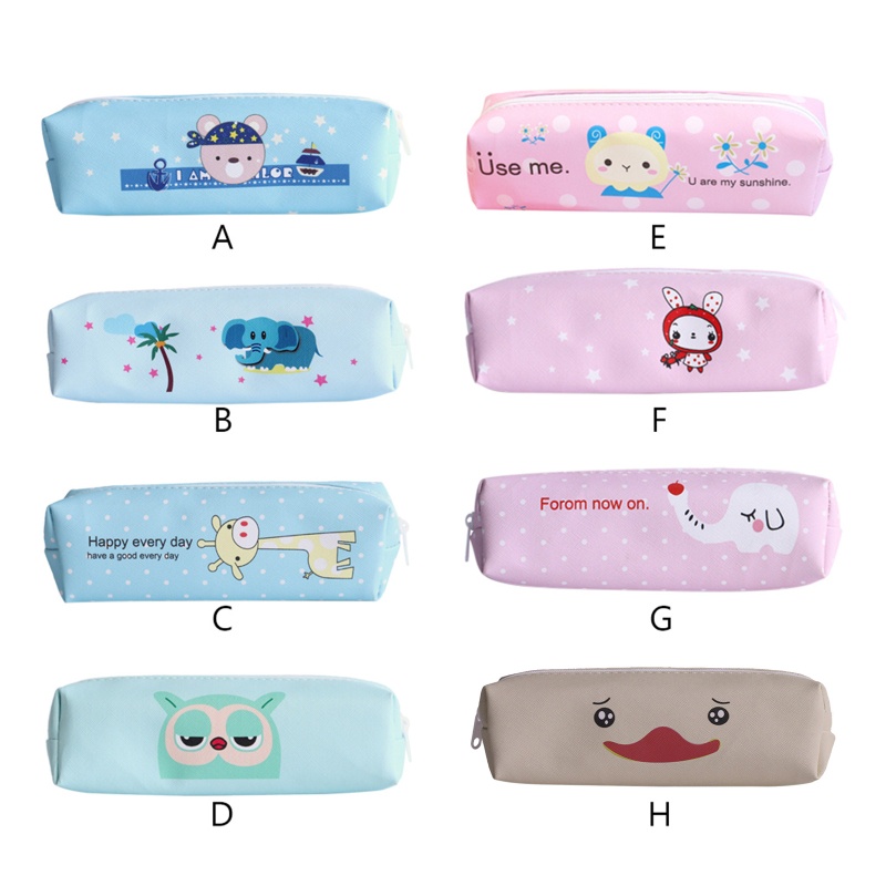 Túi Đựng Đồ Trang Điểm Bằng PU Họa Tiết Hoạt Hình Cho Học Sinh