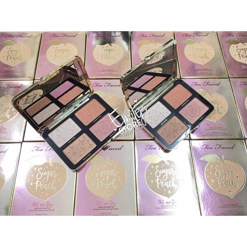 Bảng má hồng dạng phấn Too Faced Sugar Peach Wet and Dry | BigBuy360 - bigbuy360.vn