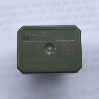 Relay Nais 12V DC 5 chân Made in Japan - Rơ le chống nước cho ô tô xe máy hàng Nhật