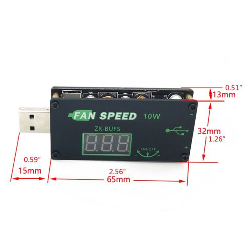 1 Mô Đun Quạt Tản Nhiệt Dc 5V 10W USB 4-12V Sang 1-24V