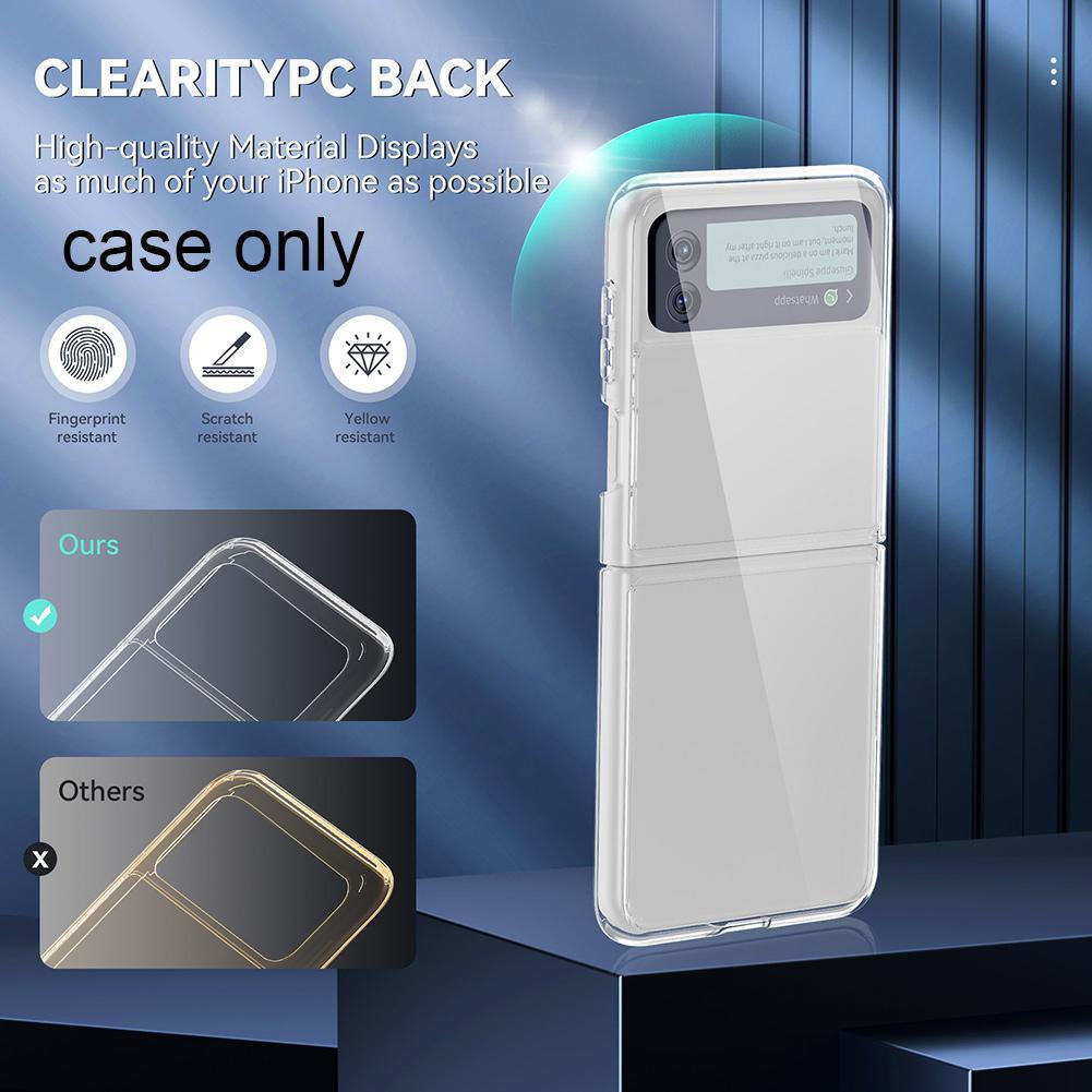 Ốp điện thoại trong suốt chống rơi cho Samsung Galaxy Z Flip3