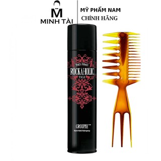 [ Chính Hãng USA ]Gôm xịt tóc TIGI Bed Head Rockaholic Groupie Hard Hold + Tặng lược tạo kiểu