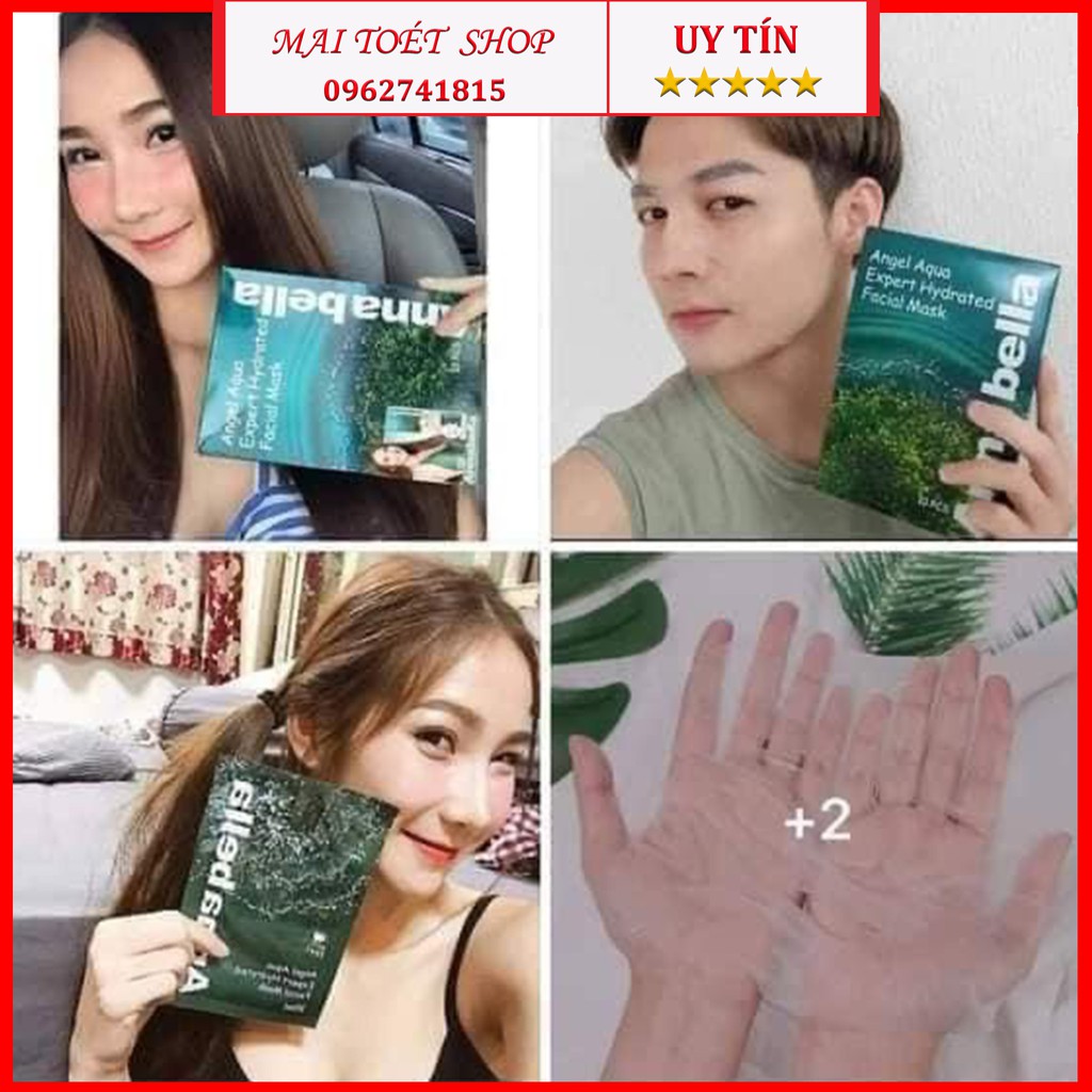 Mặt nạ tảo biển Annabella ❤️FREESHIP❤️1 hộp 10 miếng Chống lão hóa, làm tan quầng thâm, tàn nhang