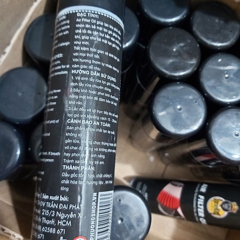 Chai xịt tẩm dầu lọc gió sprayking 200ml