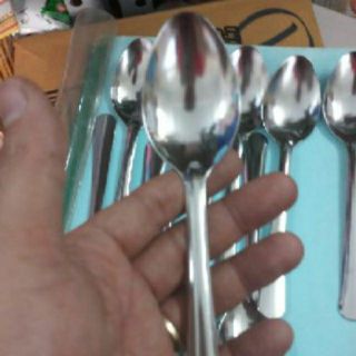 Bộ 10 muỗng cơm inox cán dài