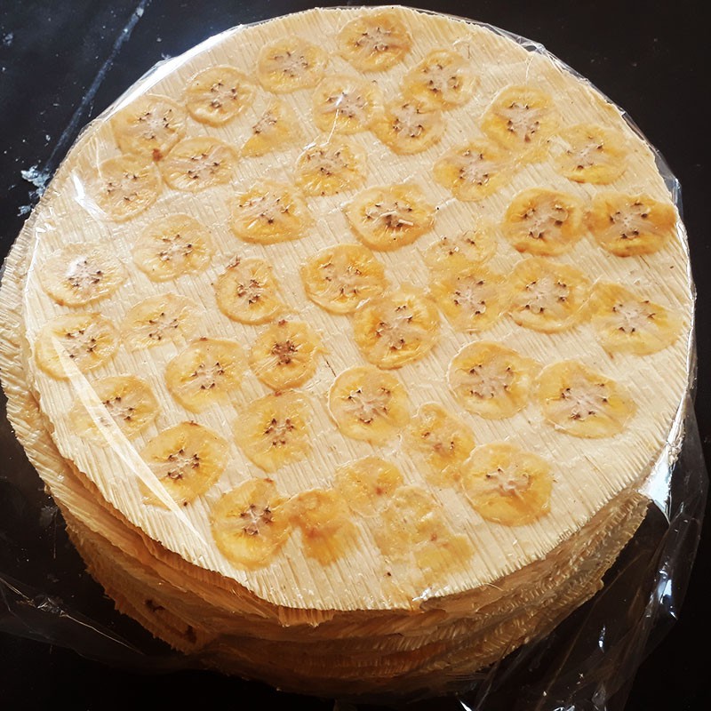 Bánh phồng chuối Bến Tre 50 cái bánh sống