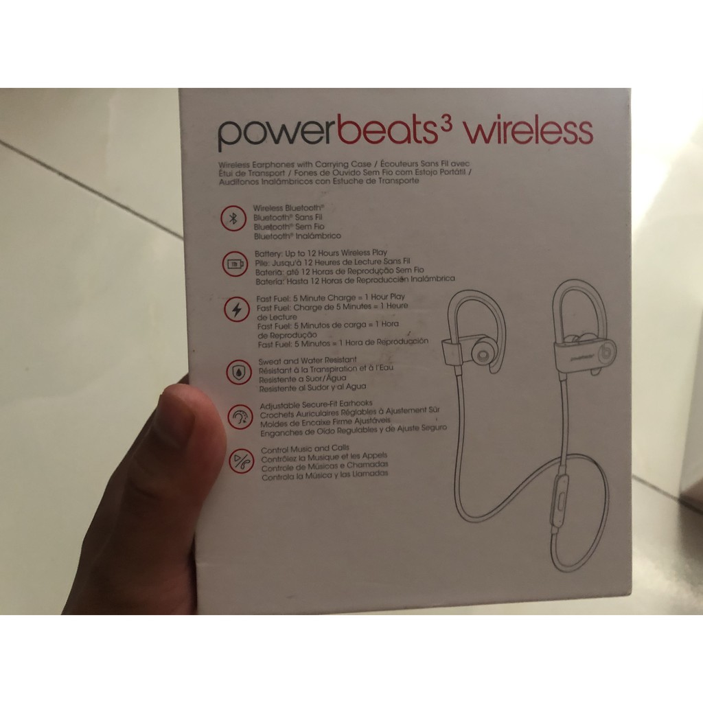 Tai Nghe Không Dây Beats Powerbeats 3 Wireless (bản màu đen) - CHÍNH HÃNG.