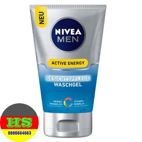 [HÀNG ĐỨC] GEL RỬA MẶT NIVEA MEN XÁCH TAY ĐỨC - Chuẩn