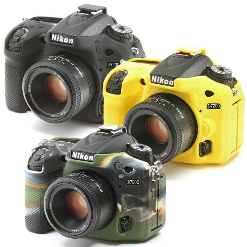 Vỏ cao su Cover máy ảnh Nikon D7100/D7200 (màu đen/màu vàng/màu camo)