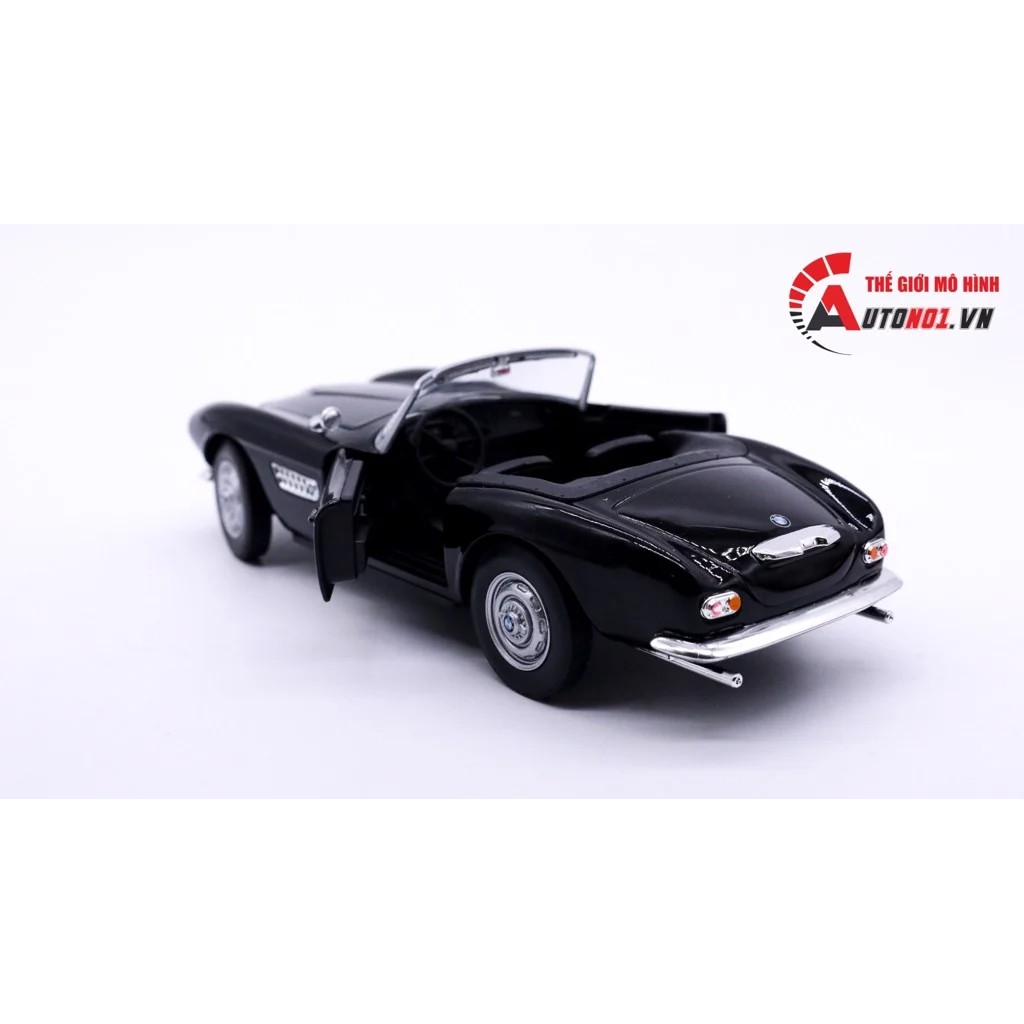 MÔ HÌNH XE CỔ BMW 507 CONVERTIBLE BLACK 1:24 WELLY 7448