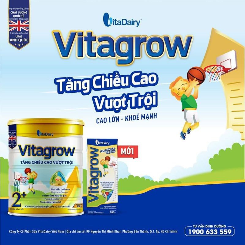 sữa bột pha sẵn VITAGROW