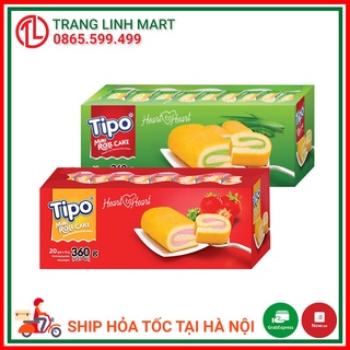 Bánh bông lan cuộn kem TIPO ROLL CAKE hộp 360g