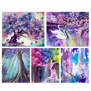 Tranh sơn dầu hình cây 40x50cm
