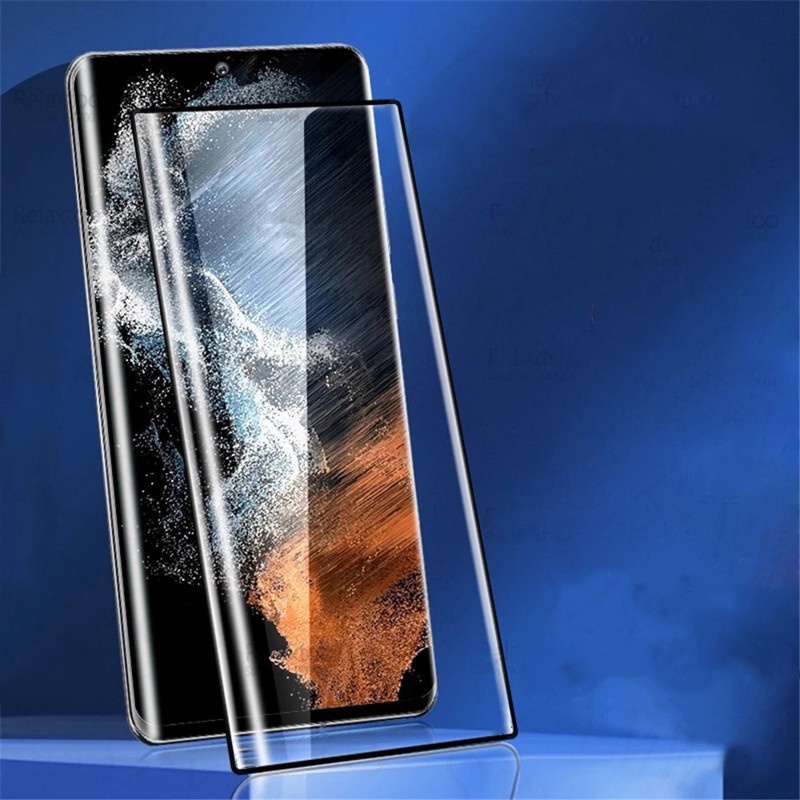 Kính Cường Lực Cong Bảo Vệ Màn Hình Điện Thoại Samsung S23 S22 Ultra Samsung Galaxy S20 Plus Ultra