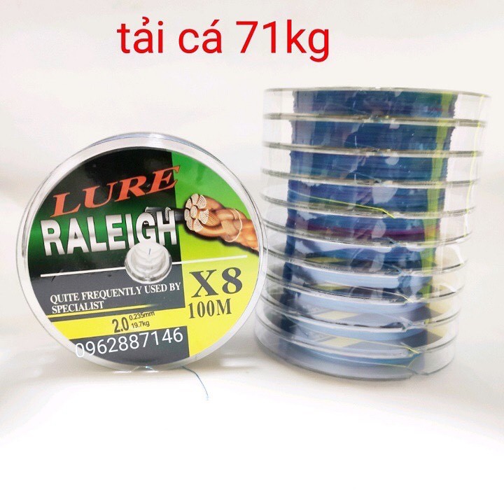 Dây dù câu cá lure Raleigh X8