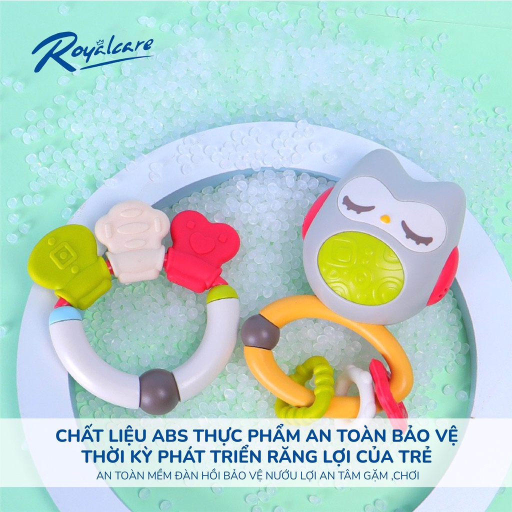 Đồ chơi xúc xắc gặm nướu 8 món có hộp đựng Royal Care, nhiều màu sắc đáng yêu, âm thanh vui tai 1021-RC-822-493-S8