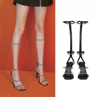 Sandal La Mã-Sandal quai cao đính đá cực chất-giày cao gót hot 2019