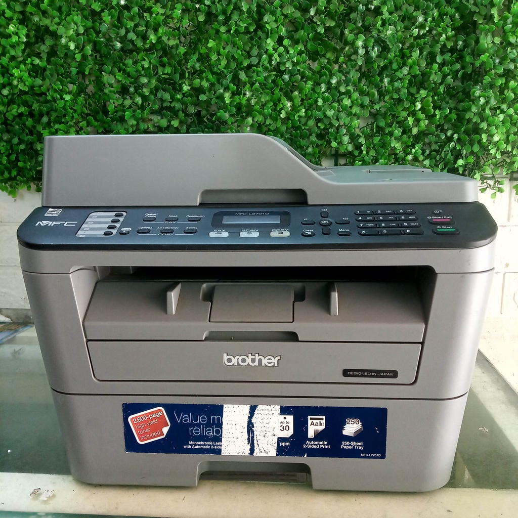 MÁY IN LASER ĐEN TRẮNG ĐA CHỨC NĂNG :IN, SCAN, COPY, FAX, BROTHER 2701/ 2701D ĐÃ QUA SỬ DỤNG - AALO.VN