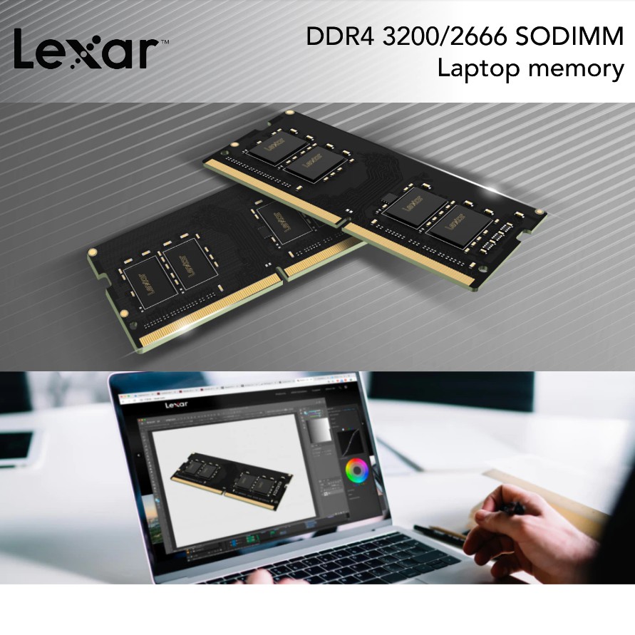 RAM Laptop Lexar DDR4 2666 3200MHz 4Gb 8Gb 16Gb | Dùng cho Laptop Macbook Máy tính xách tay