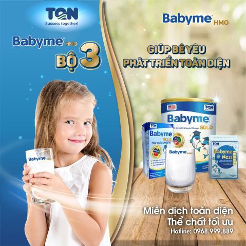 SỮA Sữa bột Babyme số 2 - lon 900g date:2/2022 ( dinh dưỡng tốt nhất cho bé )