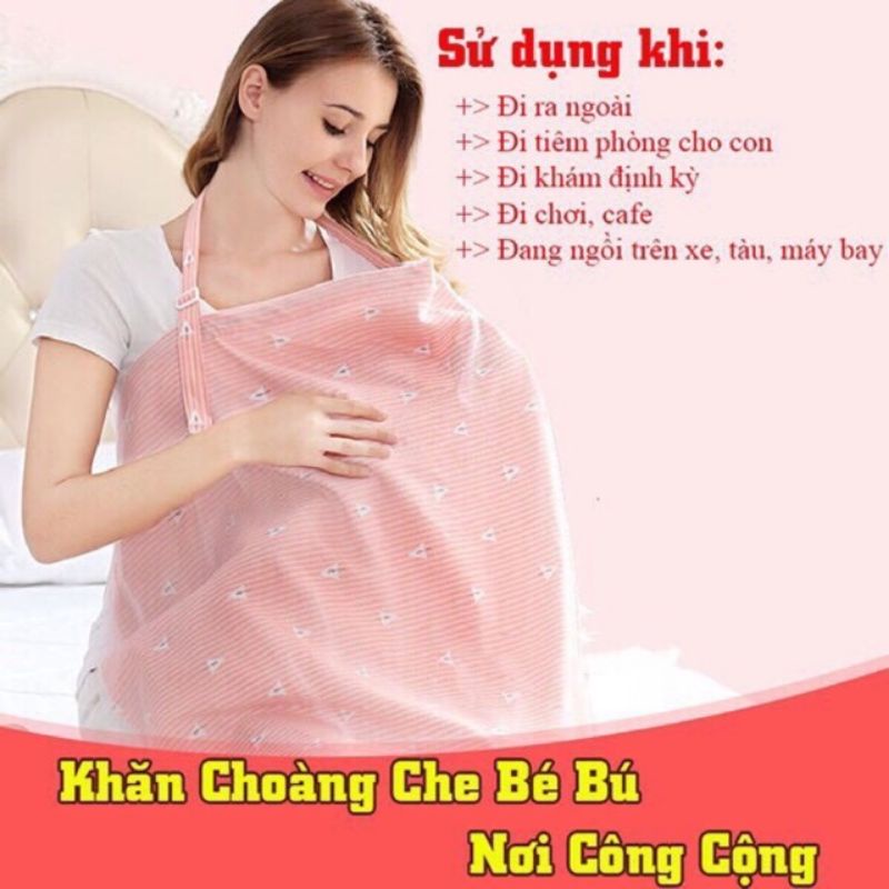 Khăn Choàng Che Cho Bé Bú, Che Xe Đẩy, Khăn Choàng Đa Năng