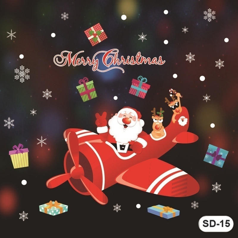 3 Miếng Dán Cửa Sổ Trang Trí Giáng Sinh Năm Mới 2022