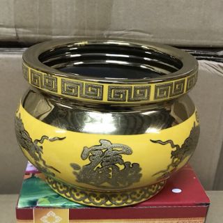 Lư hương 3d rồng vàng