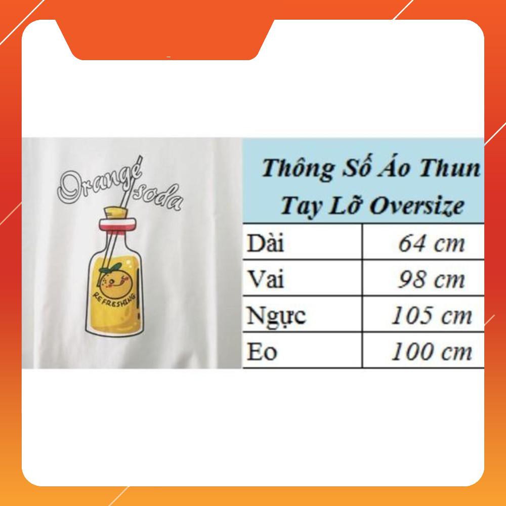 Áo Thun 4D Tay Lỡ Họa Tiết ORANGE SODA OVERSIZE SIÊU HOT 2019 [shopthoitrang.5]