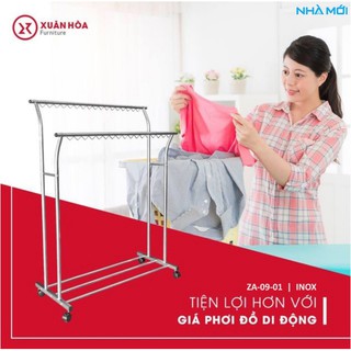 (Nhà Mới) Giá phơi quần áo di động