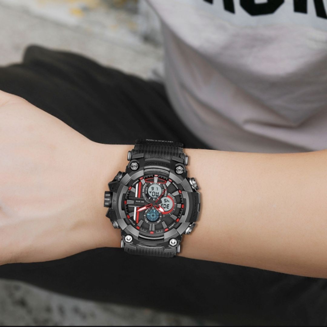 [Mã FAMAYFA2 giảm 10K đơn 50K] Đồng hồ nam điện tử dây nhựa chống nước DH162 Miucho | BigBuy360 - bigbuy360.vn