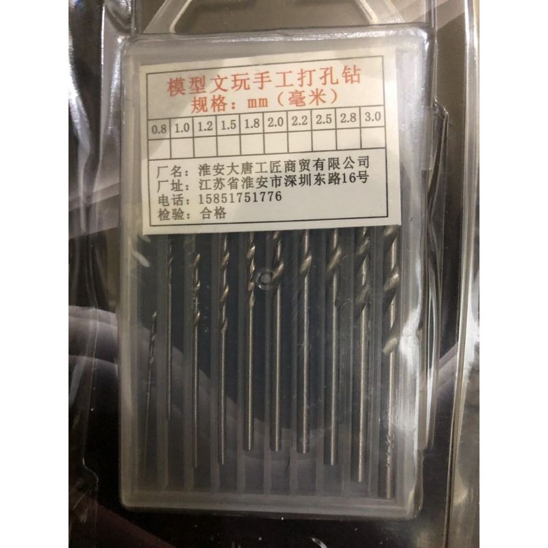 BỘ KHOAN KÍCH KI HOA LAN KÈM 10 MŨI KHOAN.