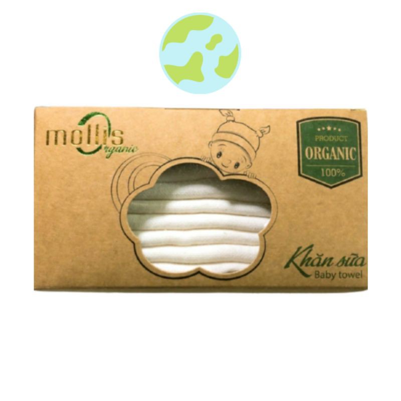 Khăn Xô ,Khăn Sữa,Khăn ORganic  100% Cotton Moliss P777  Trẻ em