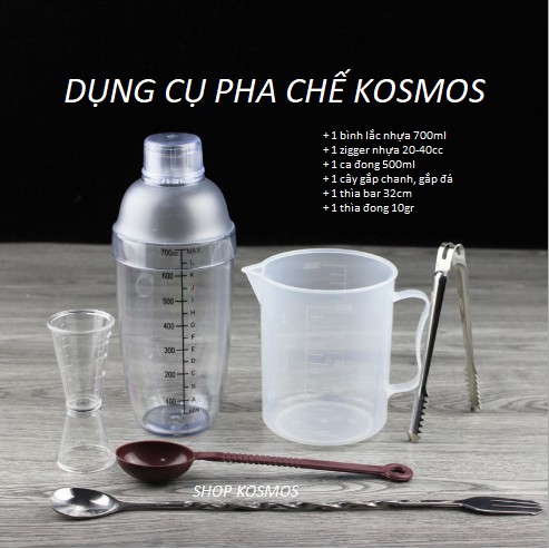 Combo dụng cụ pha chế 6 món hữu dụng