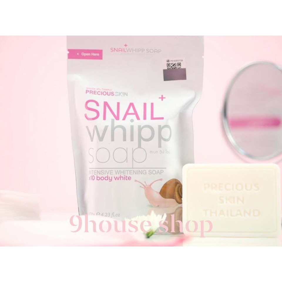 01 Xà Bông Ốc Sên SNAIL WHIPP SOAP 100gram Thái Lan