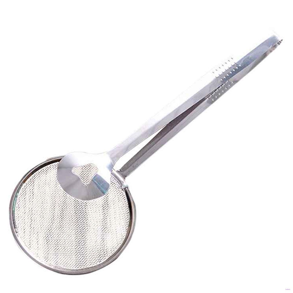 Muỗng lọc dầu kẹp thực phẩm chiên làm từ thép không gỉ bền bỉ chất lượng cao
