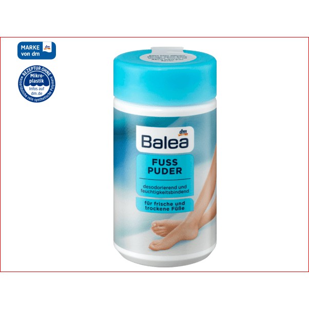 Bột khử mùi và ngăn mùi hôi chân Balea Fuss Puder, hàng Đức
