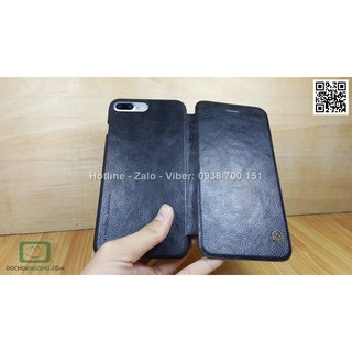 Bao da iPhone 7 Plus Nillkin Qin vân sần