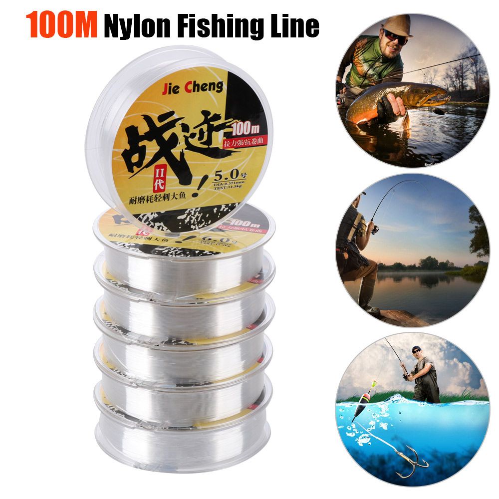 Cuộn Dây Câu Cá Bằng Sợi Carbon Polyester Co Giãn Trong Suốt