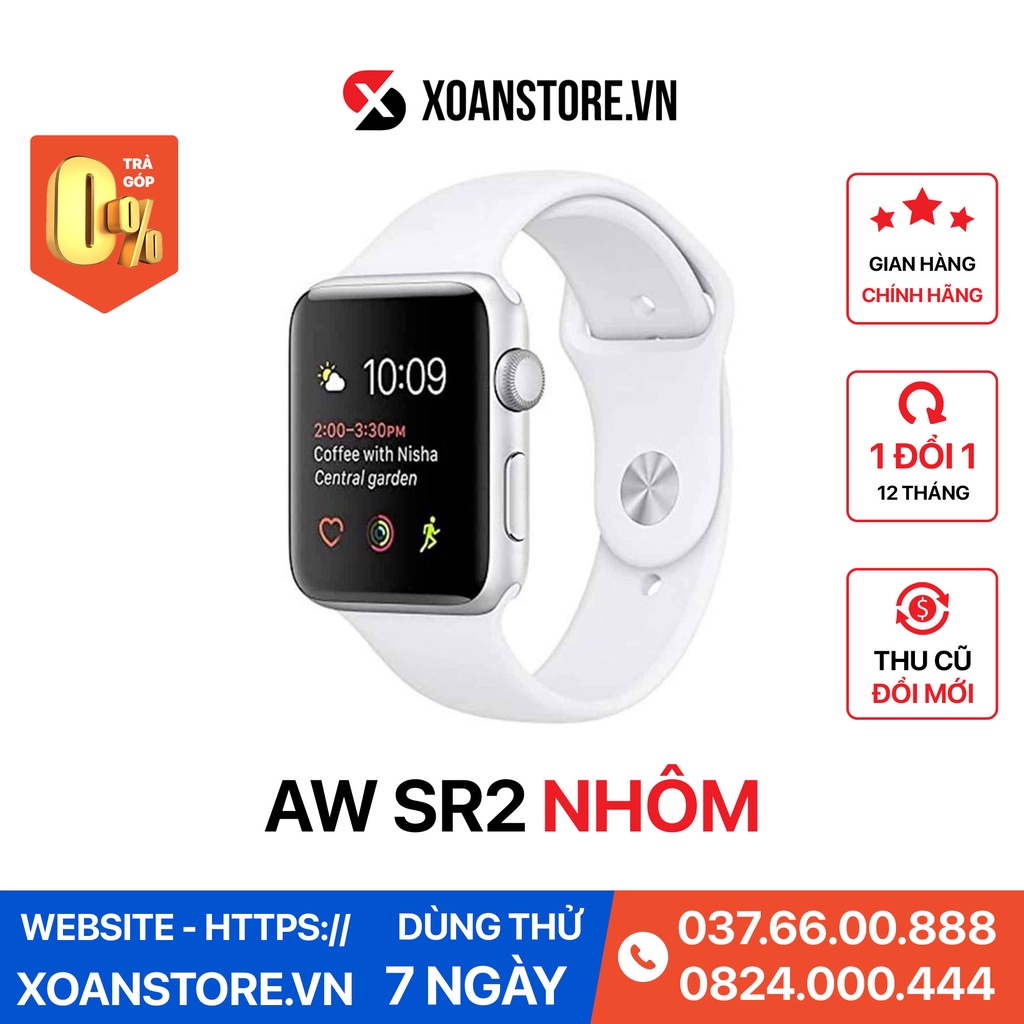 Apple watch series 2 nhôm 38mm và 42mm mới 99% bảo hành 12 tháng LỖI LÀ ĐỔI tại Xoăn Store